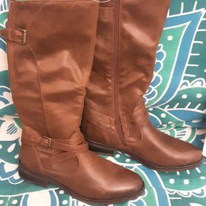 Baretraps Alysha Brush Brown Riding Boots